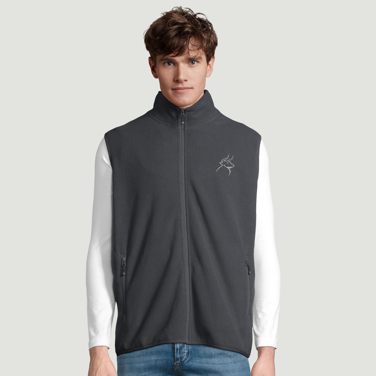 Chaqueta De Hombre Con Cremallera en Micropolar - 100% Poliéster Reciclado