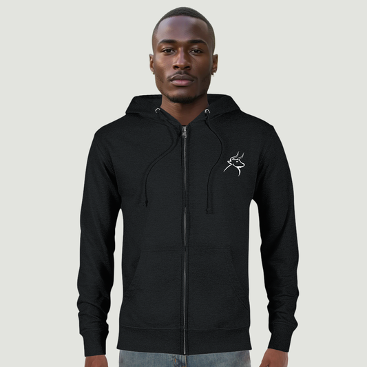 Sudadera Con Capucha De Hombre Con Cremallera - Algodón Orgánico y Poliéster Reciclado