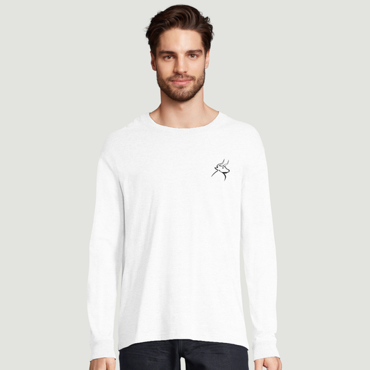 Camiseta De Hombre De Manga Larga – Algodón en Conversión Ecológica