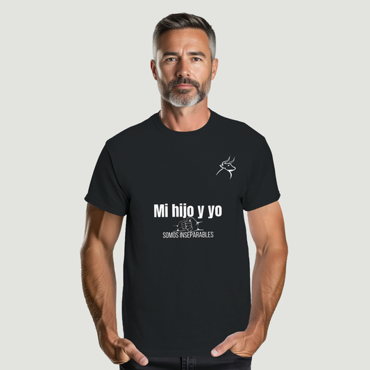 Camiseta Padre - Diseño "Mi hijo y yo SOMOS INSEPARABLES"