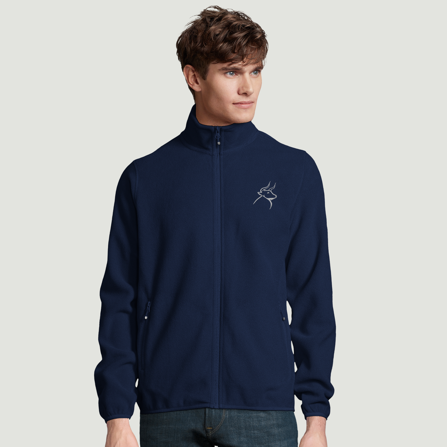 Chaqueta De Hombre Con Cremallera De Forro Polar - Poliéster Reciclado