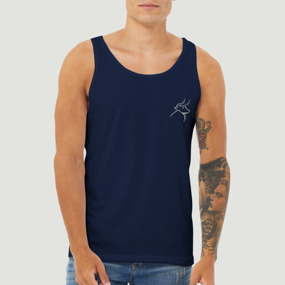 Camiseta Sin Mangas De Hombre – Algodón Peinado