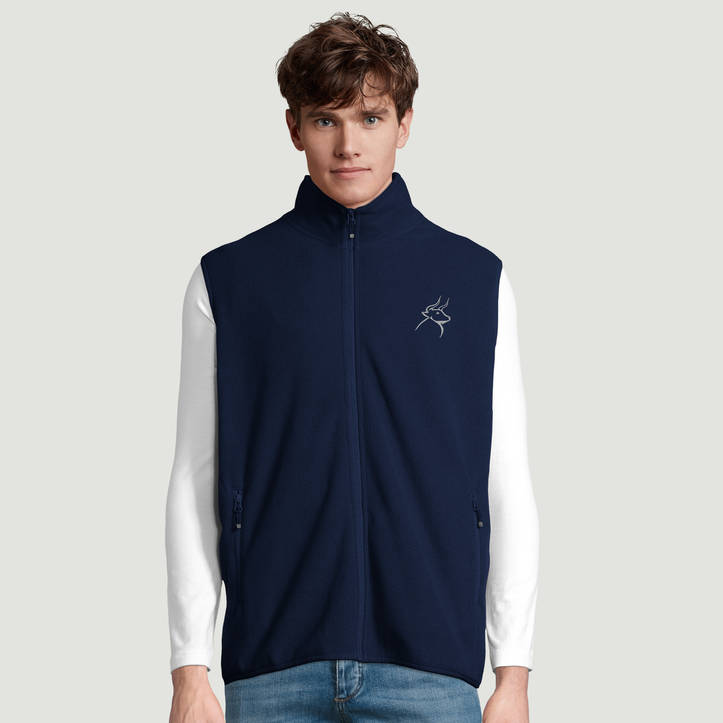 Chaqueta De Hombre Con Cremallera en Micropolar - 100% Poliéster Reciclado