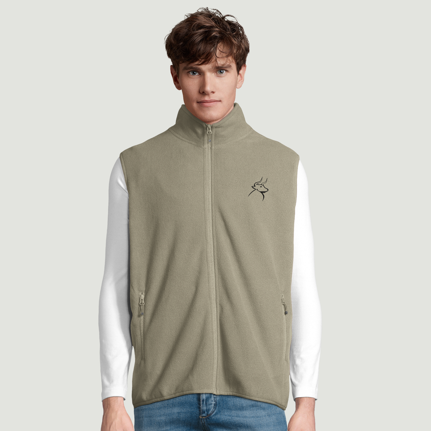 Chaqueta De Hombre Con Cremallera en Micropolar - 100% Poliéster Reciclado