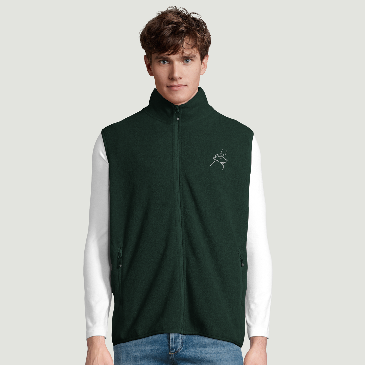 Chaqueta De Hombre Con Cremallera en Micropolar - 100% Poliéster Reciclado