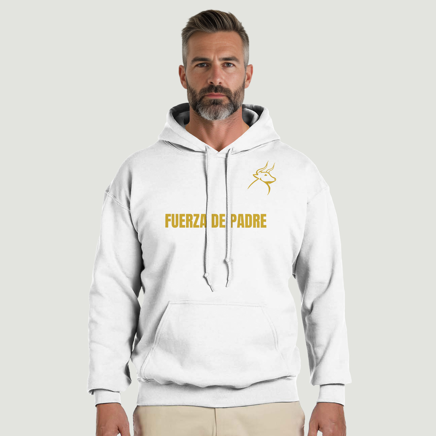 Sudadera Con Capucha Padre - Diseño "FUERZA DE PADRE"