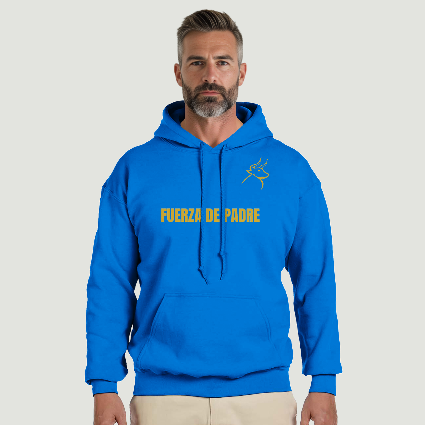 Sudadera Con Capucha Padre - Diseño "FUERZA DE PADRE"