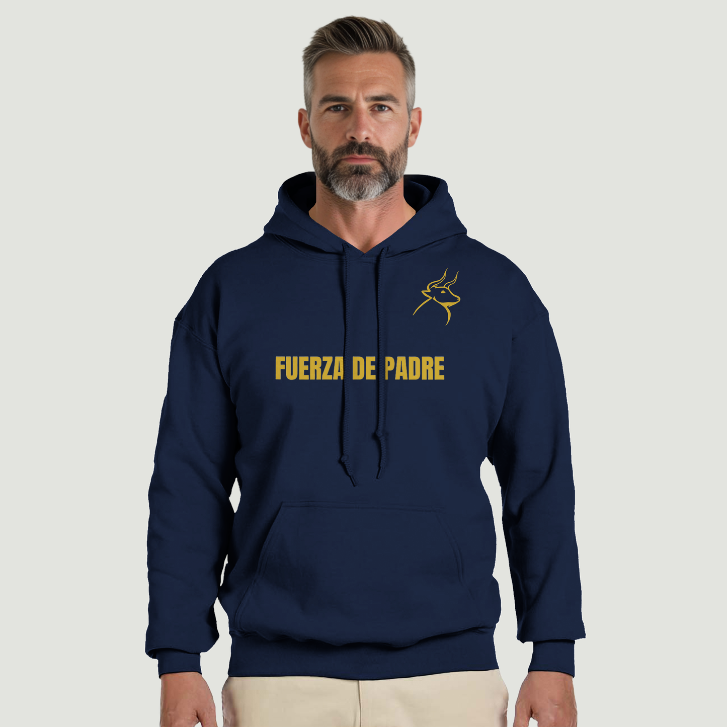Sudadera Con Capucha Padre - Diseño "FUERZA DE PADRE"