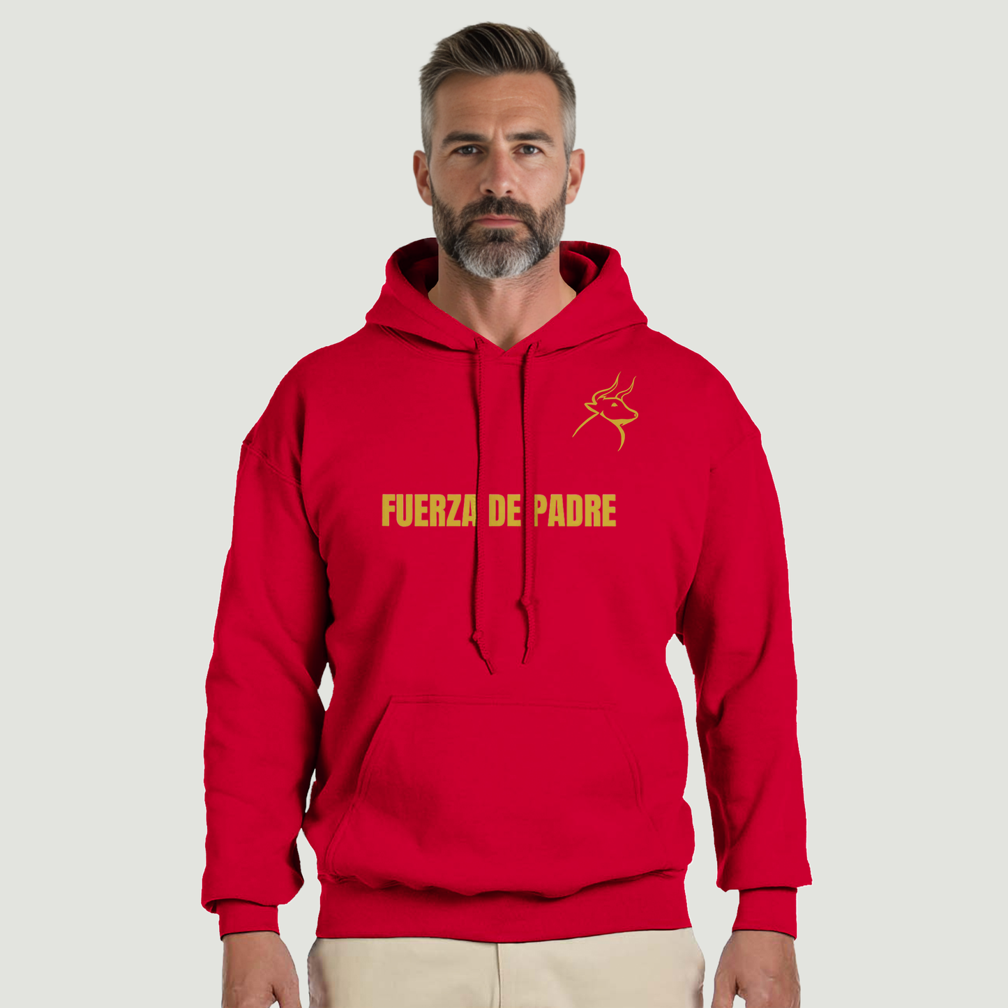 Sudadera Con Capucha Padre - Diseño "FUERZA DE PADRE"