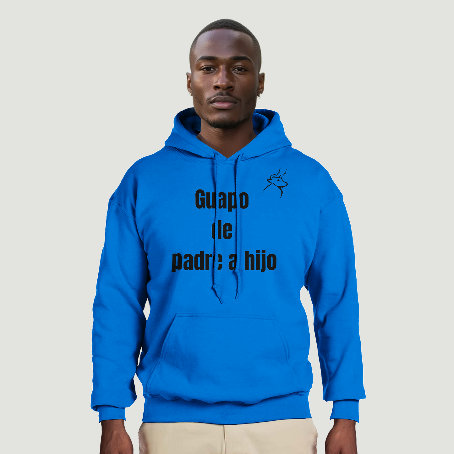 Sudadera Con Capucha Padre - Diseño "Guapo de padre a hijo"