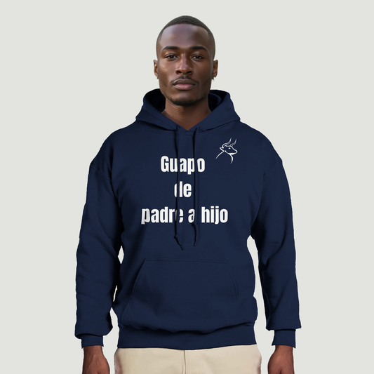 Sudadera Con Capucha Padre - Diseño "Guapo de padre a hijo"