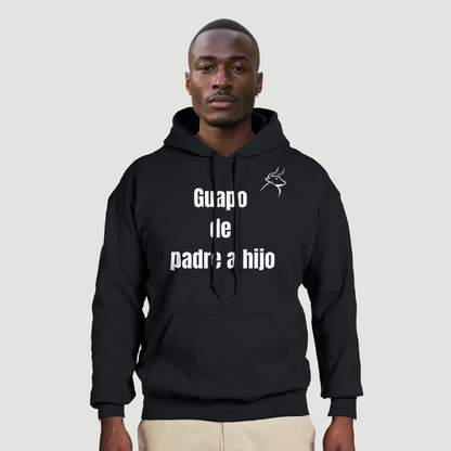 Sudadera Con Capucha Padre - Diseño "Guapo de padre a hijo"