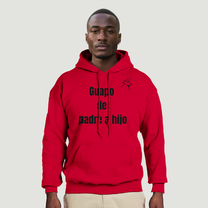 Sudadera Con Capucha Padre - Diseño "Guapo de padre a hijo"