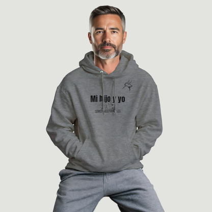 Sudadera Con Capucha Padre - Diseño "Mi hijo y yo SOMOS INSEPARABLES"