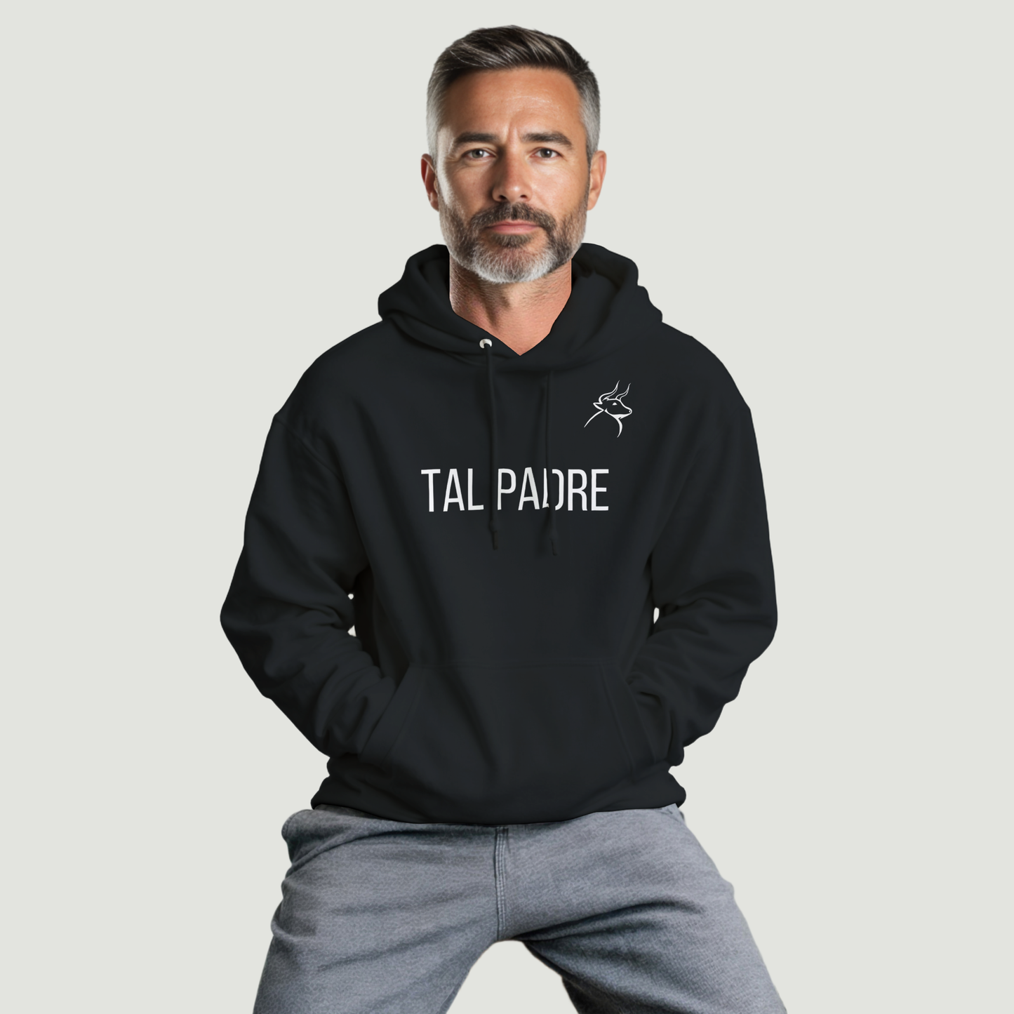 Sudadera Con Capucha Padre - Diseño "TAL PADRE"