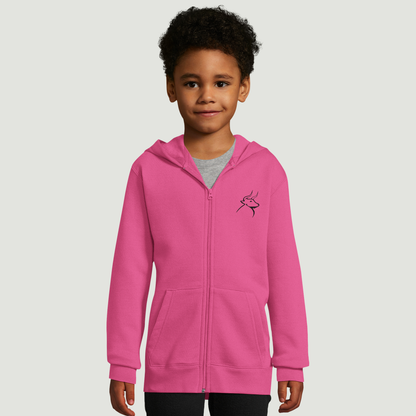 Sudadera Con Capucha De Niño Con Cremallera - Algodón Hilado en Anillo, y Poliéster