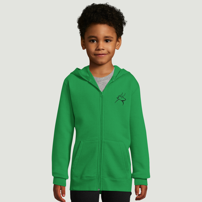 Sudadera Con Capucha De Niño Con Cremallera - Algodón Hilado en Anillo, y Poliéster