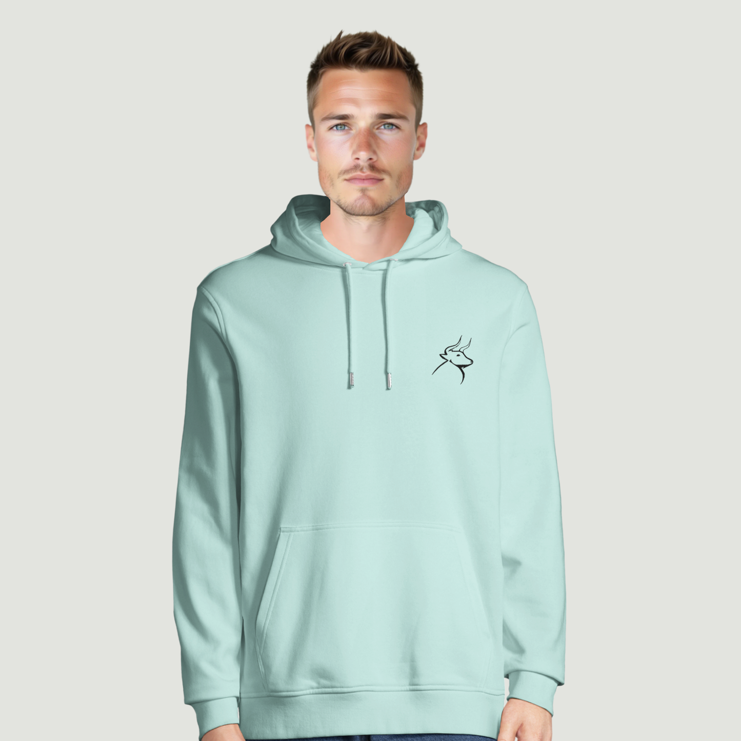 Sudadera Con Capucha De Hombre - Algodón en Conversión Ecológica