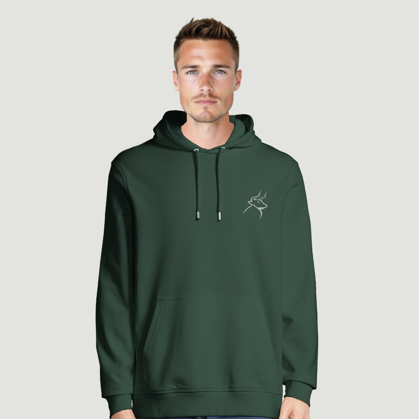 Sudadera Con Capucha De Hombre - Algodón en Conversión Ecológica