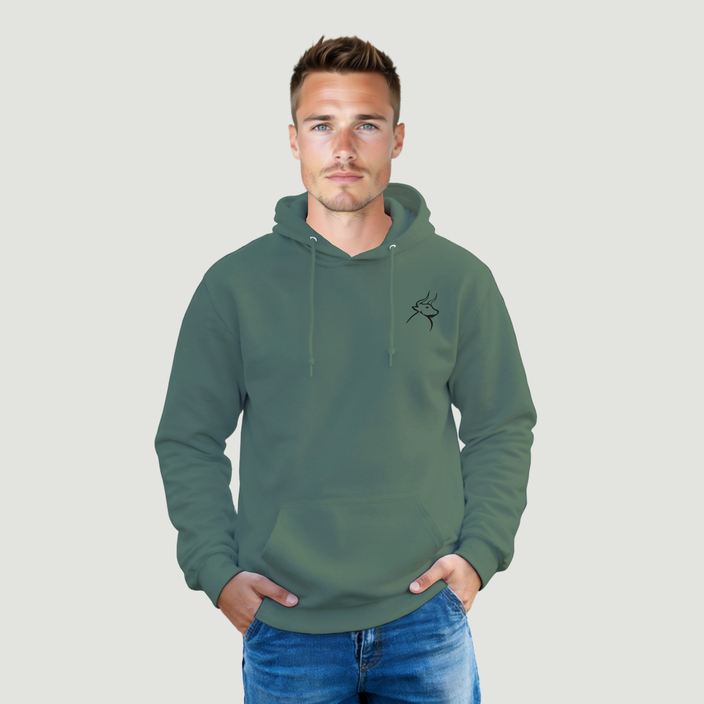 Sudadera Con Capucha de Hombre - Algodón Reciclada