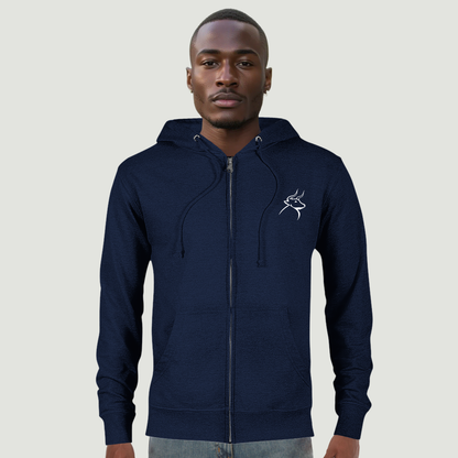 Sudadera Con Capucha De Hombre Con Cremallera - Algodón Orgánico y Poliéster Reciclado