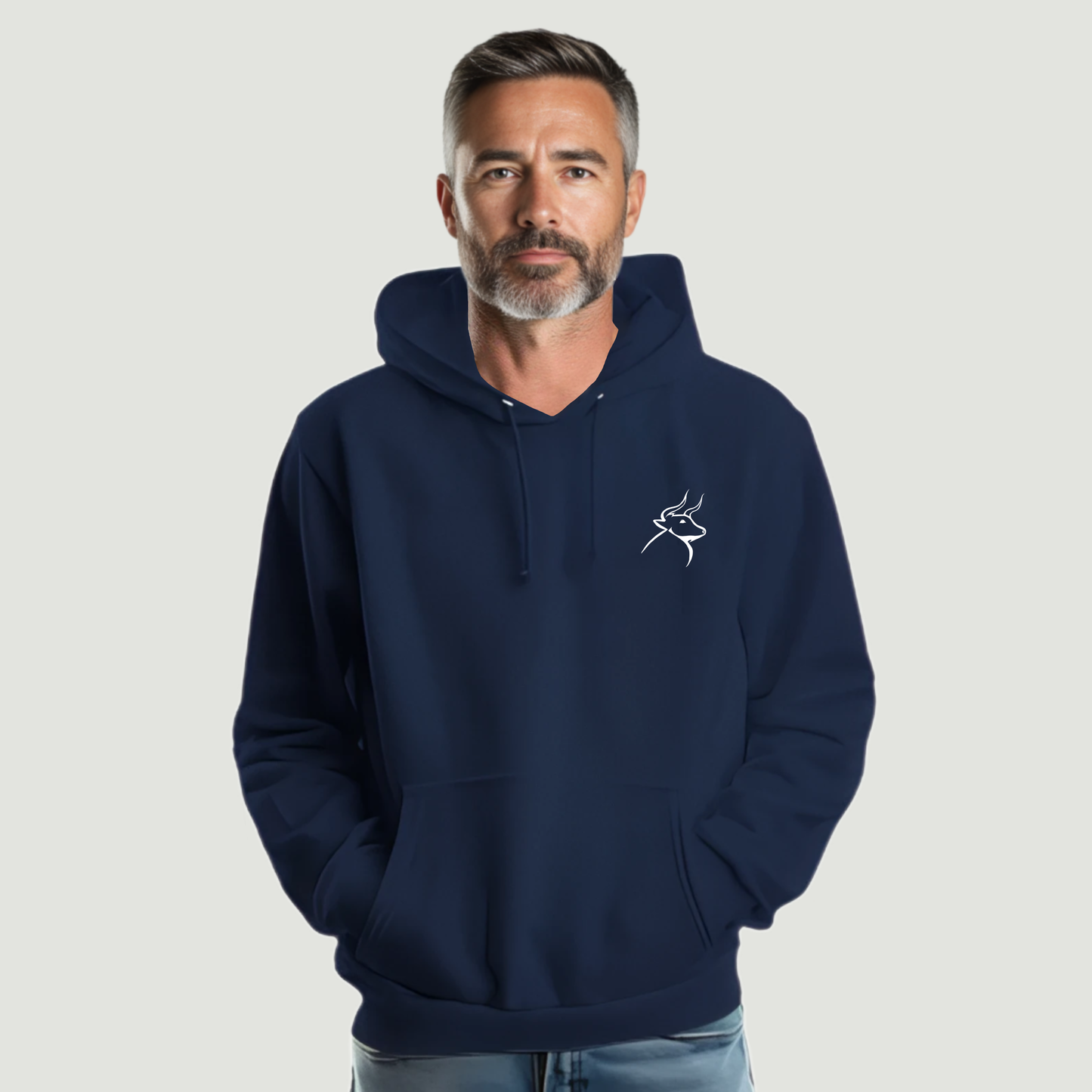 Sudadera Con Capucha De Hombre – Algodón Hilado en Anillo