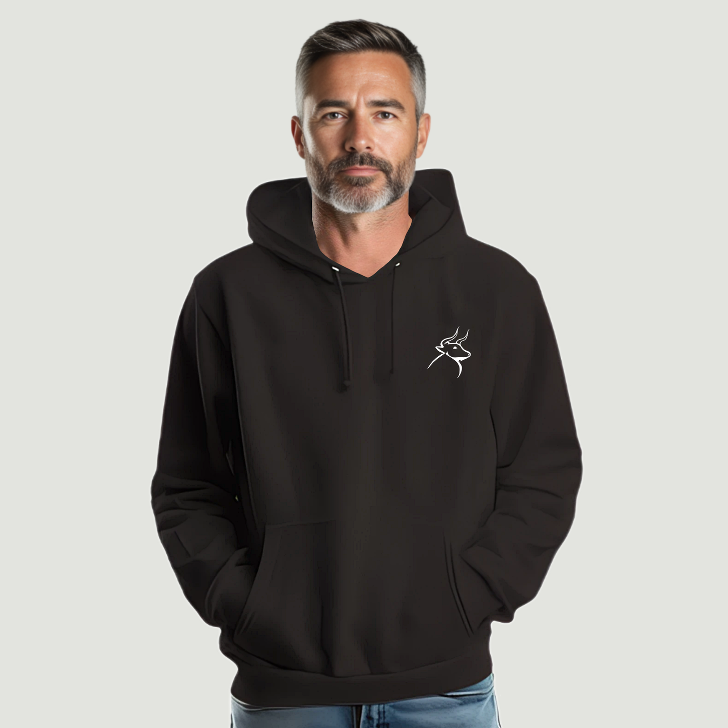 Sudadera Con Capucha De Hombre – Algodón Hilado en Anillo