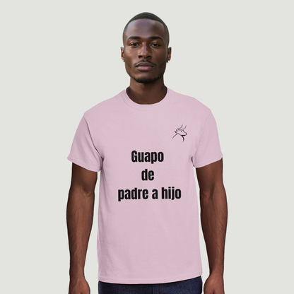 Camiseta Padre - Diseño "Guapo de padre a hijo"