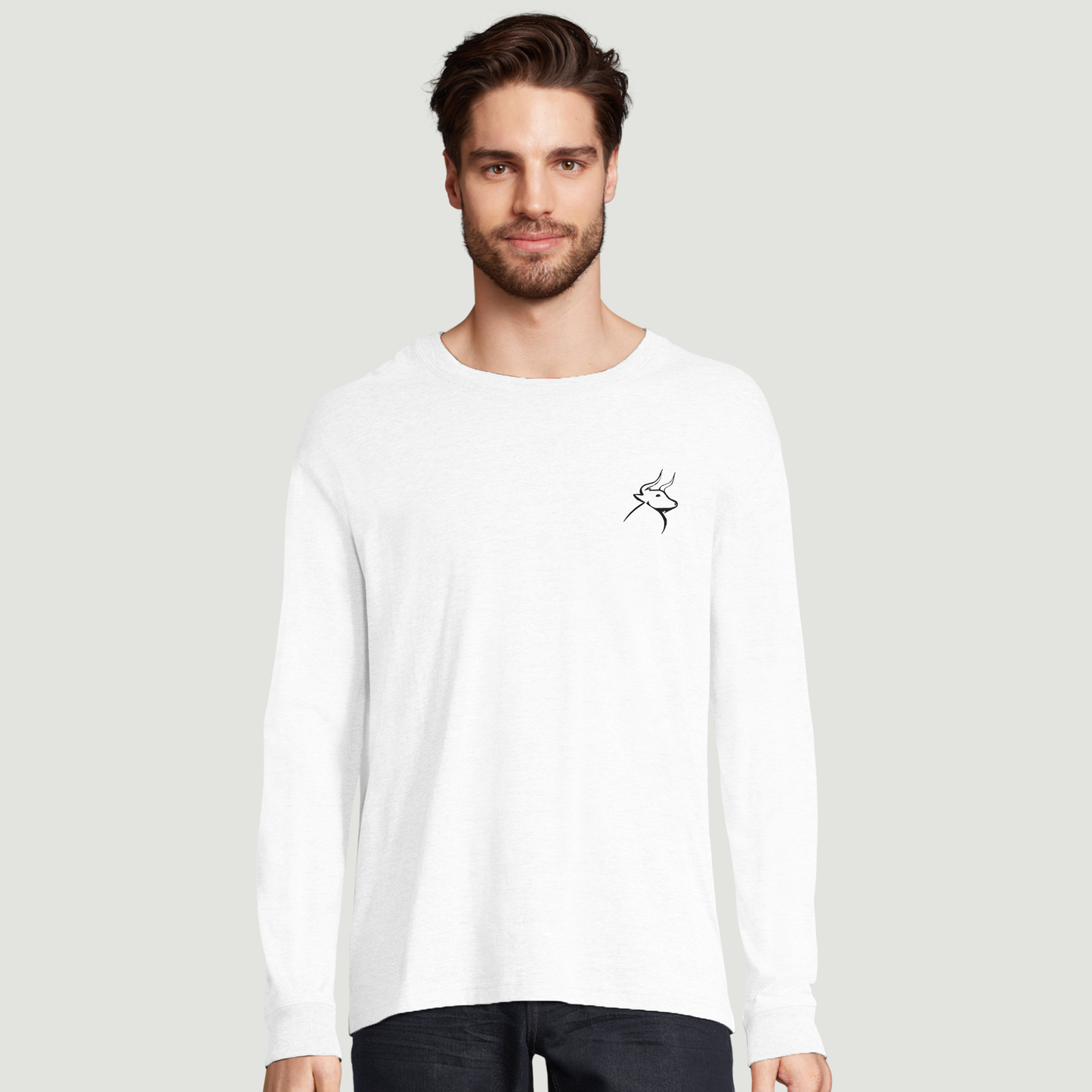 Camiseta De Hombre De Manga Larga – Algodón en Conversión Ecológica