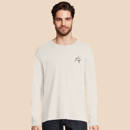 Camiseta De Hombre De Manga Larga – Algodón en Conversión Ecológica