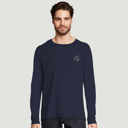 Camiseta De Hombre De Manga Larga – Algodón en Conversión Ecológica