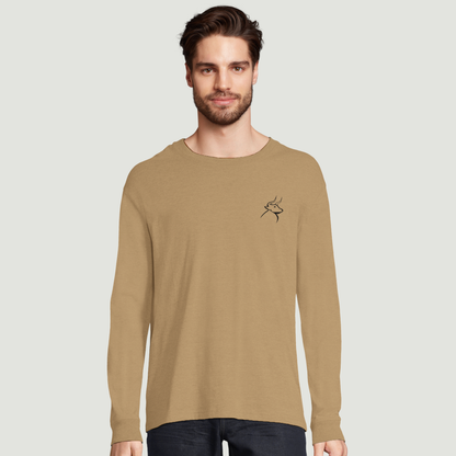 Camiseta De Hombre De Manga Larga – Algodón en Conversión Ecológica