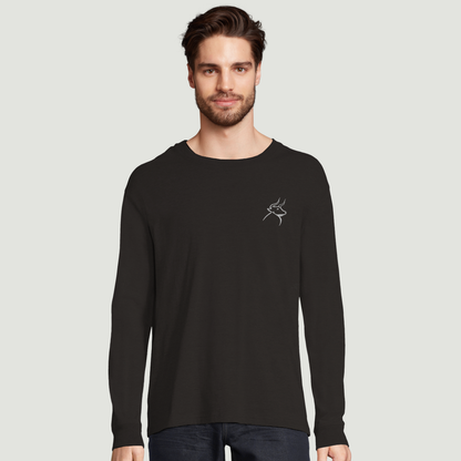 Camiseta De Hombre De Manga Larga – Algodón en Conversión Ecológica