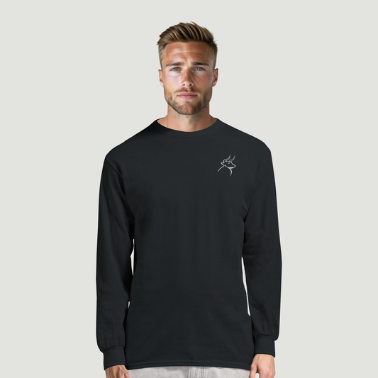 Camiseta De Hombre Manga Larga – 100 % Algodón