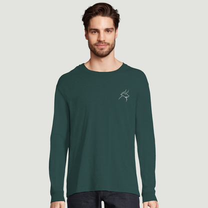 Camiseta De Hombre De Manga Larga – Algodón en Conversión Ecológica