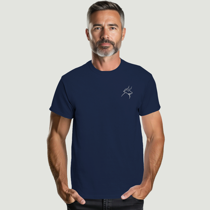 Camiseta Gruesa De Hombre - 100 % Algodón