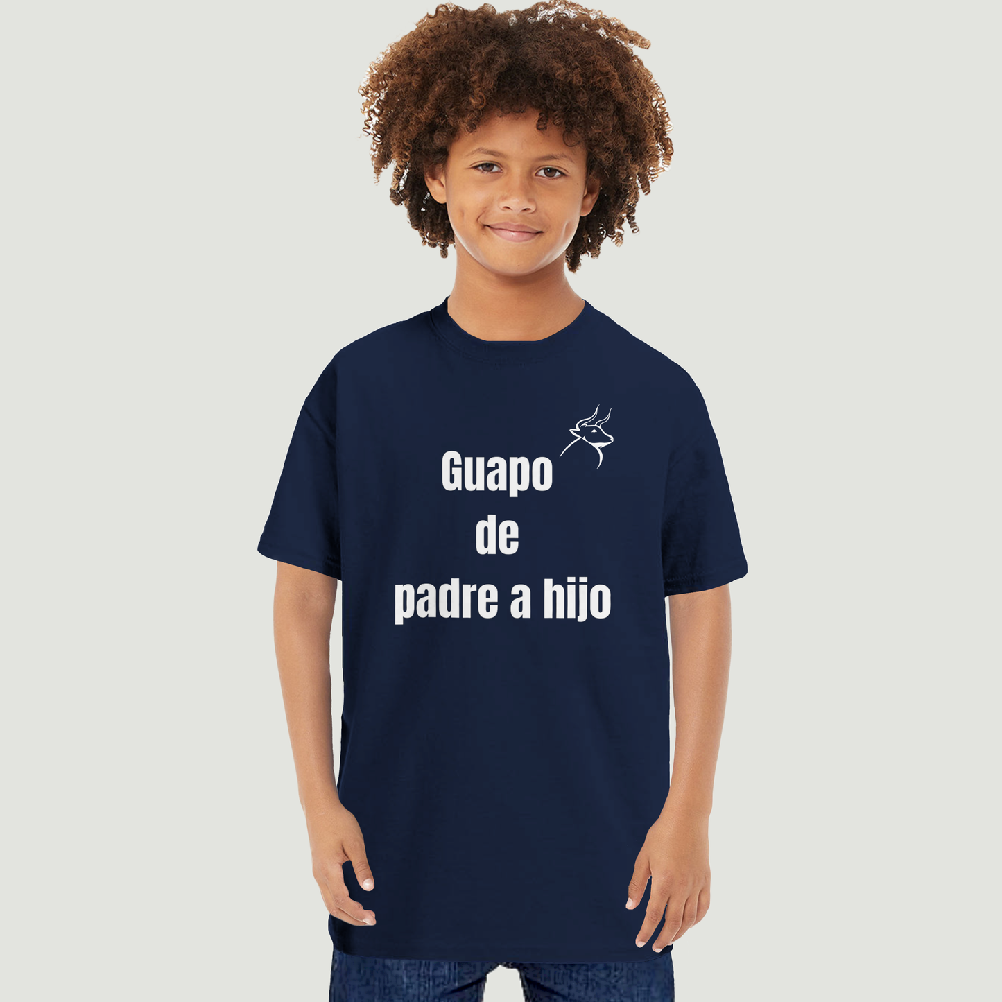 Camiseta Niño - Diseño "Guapo de padre a hijo"