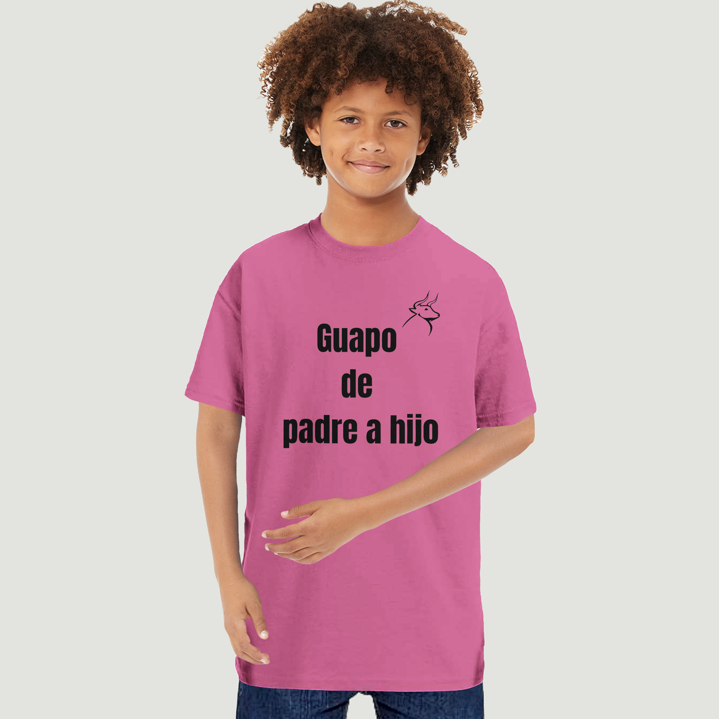 Camiseta Niño - Diseño "Guapo de padre a hijo"