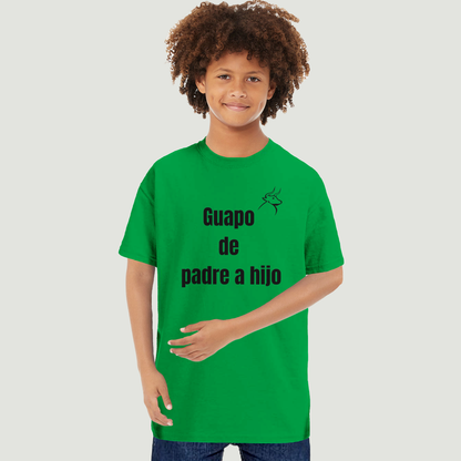 Camiseta Niño - Diseño "Guapo de padre a hijo"