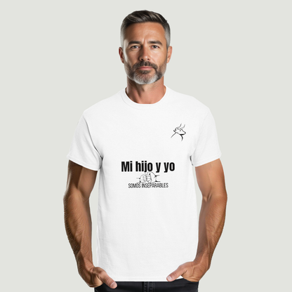 Camiseta Padre - Diseño "Mi hijo y yo SOMOS INSEPARABLES"