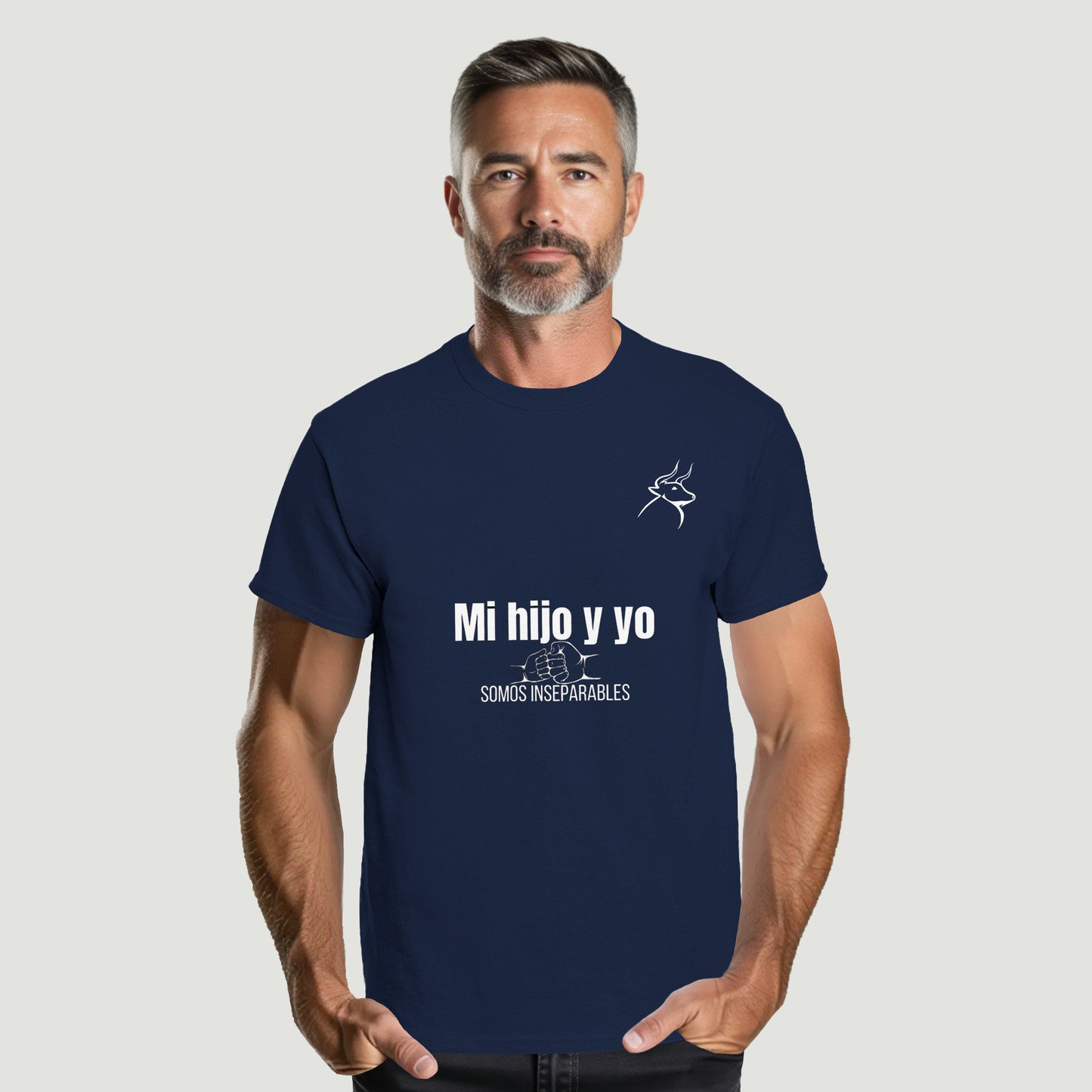 Camiseta Padre - Diseño "Mi hijo y yo SOMOS INSEPARABLES"