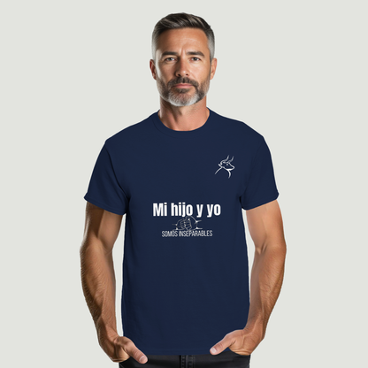 Camiseta Padre - Diseño "Mi hijo y yo SOMOS INSEPARABLES"
