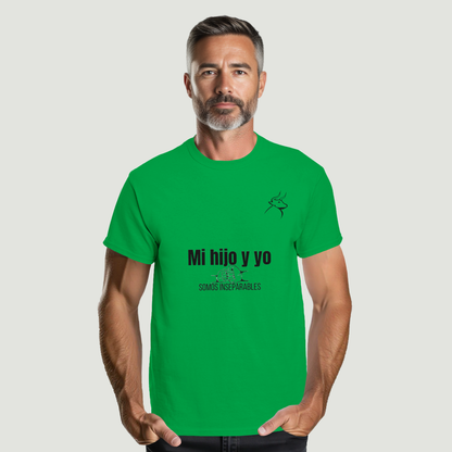 Camiseta Padre - Diseño "Mi hijo y yo SOMOS INSEPARABLES"