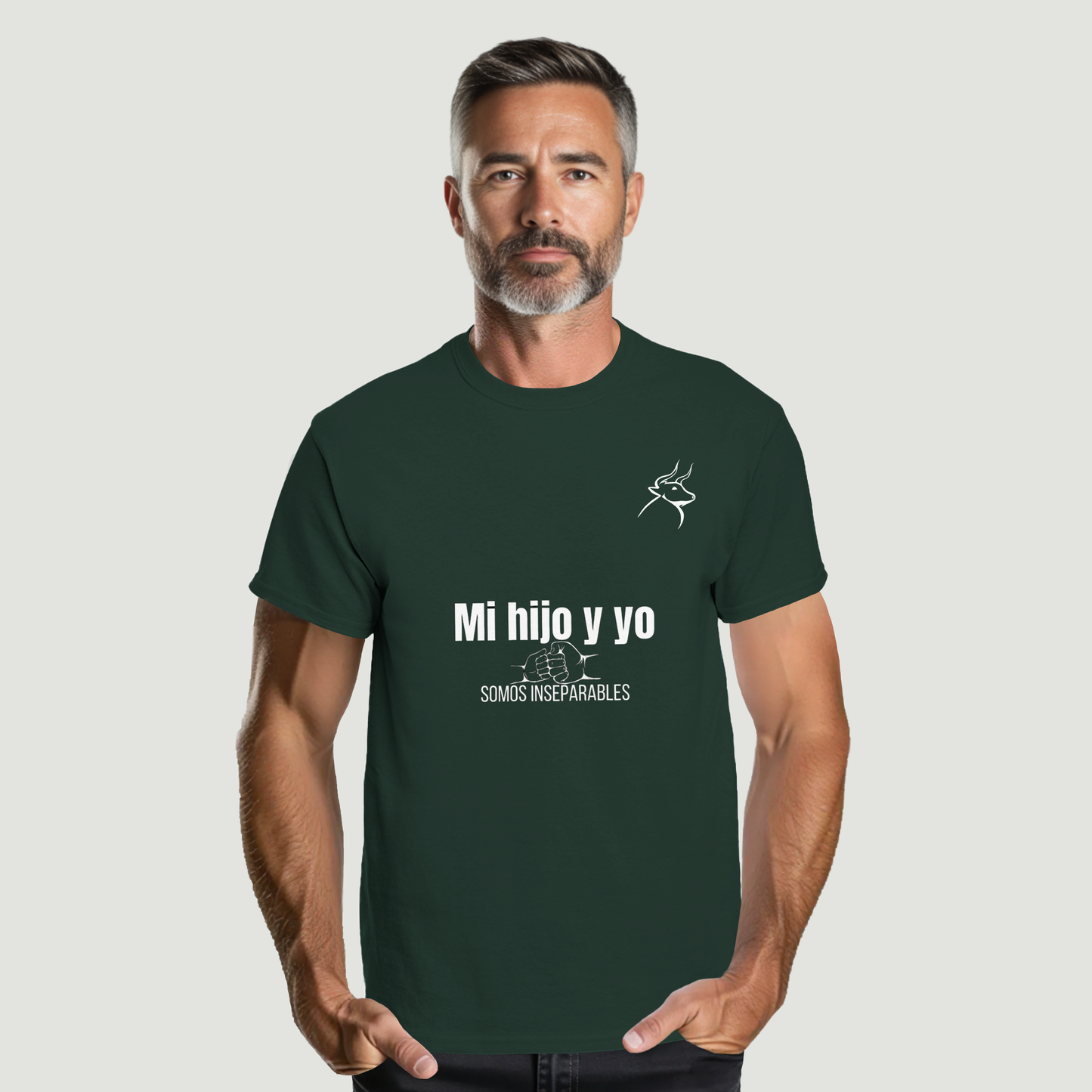 Camiseta Padre - Diseño "Mi hijo y yo SOMOS INSEPARABLES"
