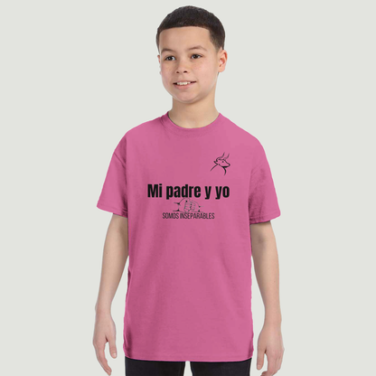 Camiseta Niño - Diseño "Mi padre y yo SOMOS INSEPARABLES"