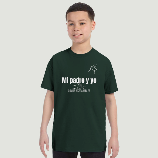 Camiseta Niño - Diseño "Mi padre y yo SOMOS INSEPARABLES"