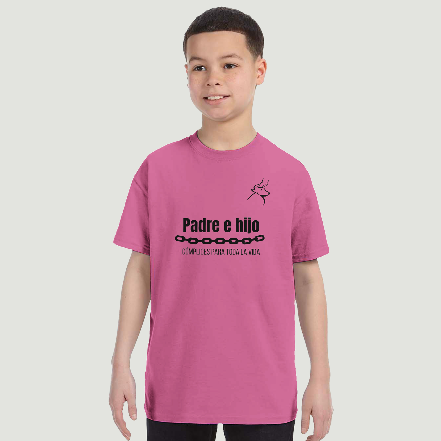 Camiseta Niño - Diseño "Padre e hijo CÓMPLICES PARA TODA LA VIDA"