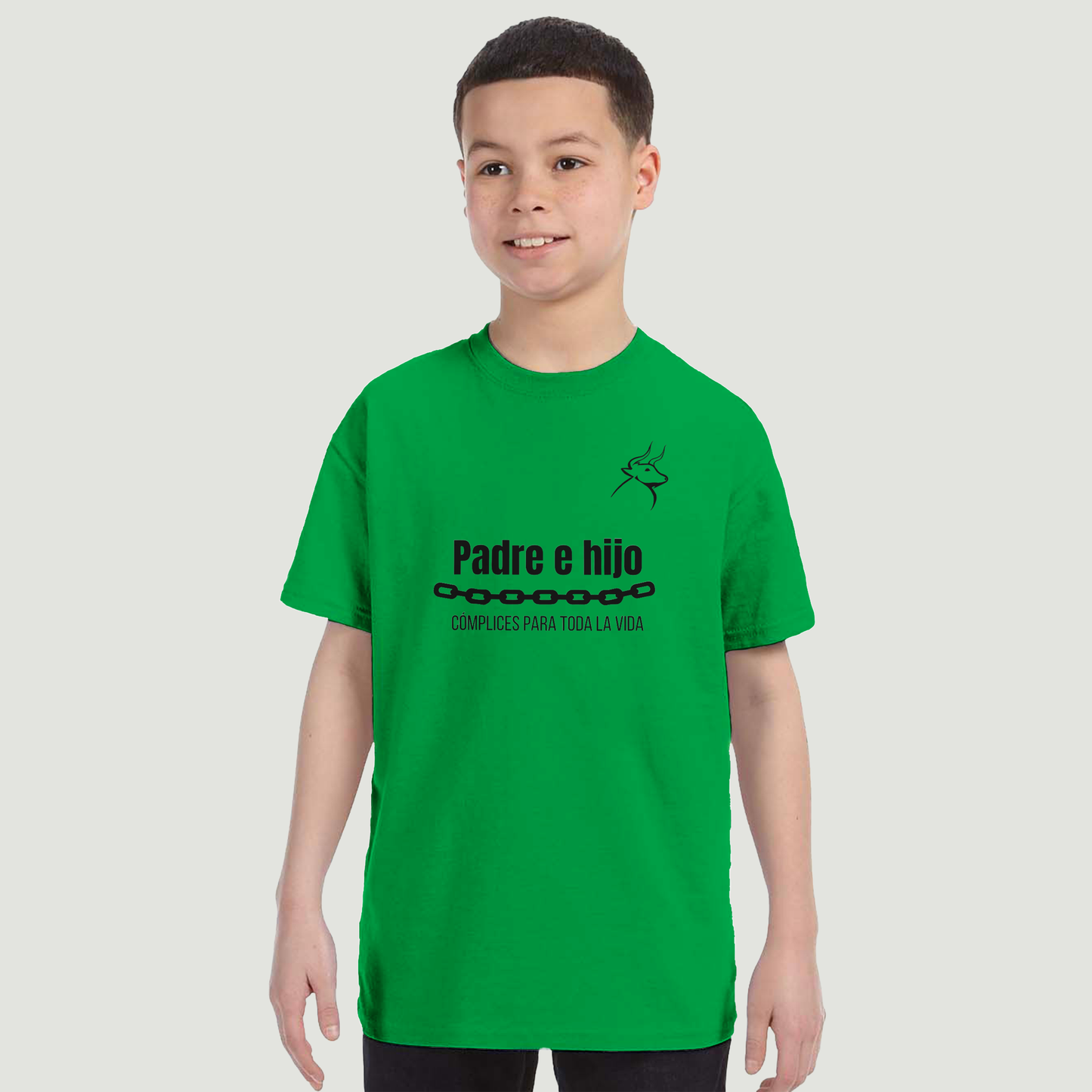 Camiseta Niño - Diseño "Padre e hijo CÓMPLICES PARA TODA LA VIDA"