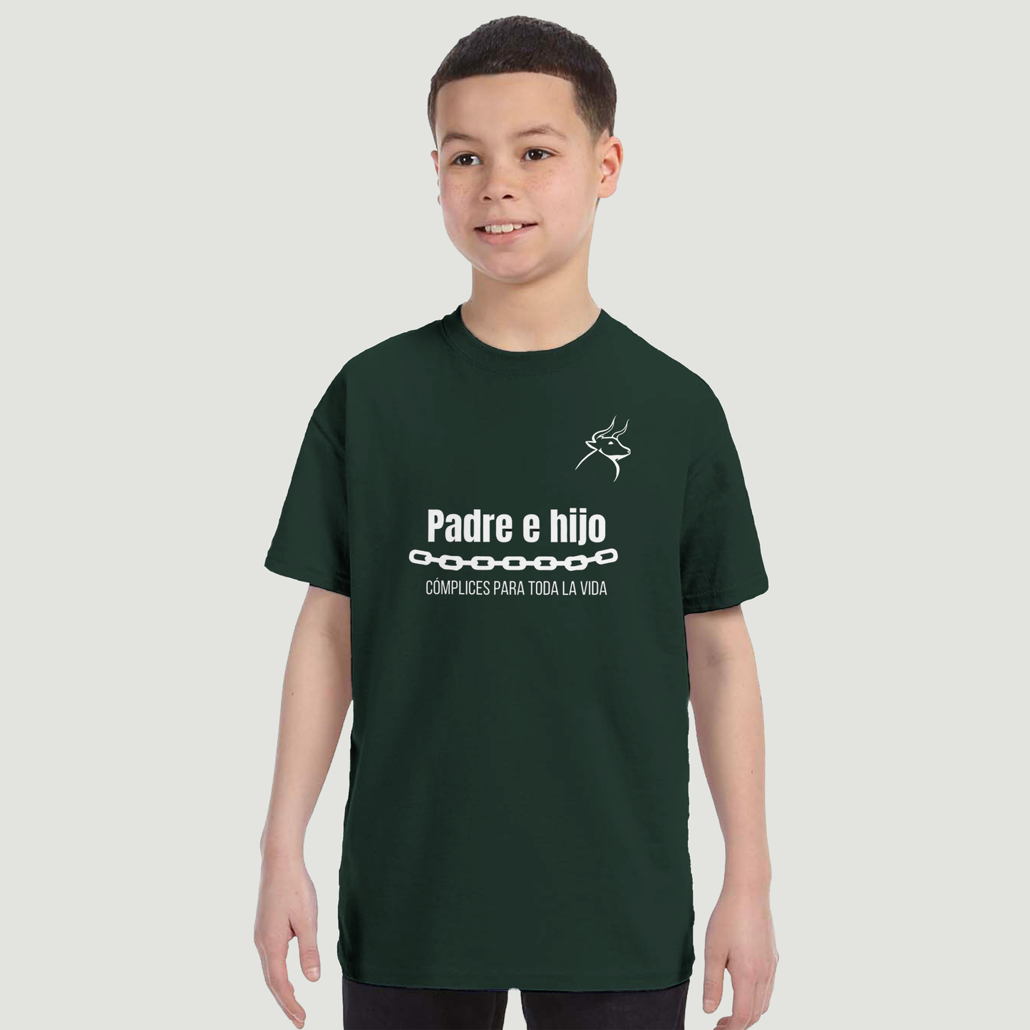 Camiseta Niño - Diseño "Padre e hijo CÓMPLICES PARA TODA LA VIDA"
