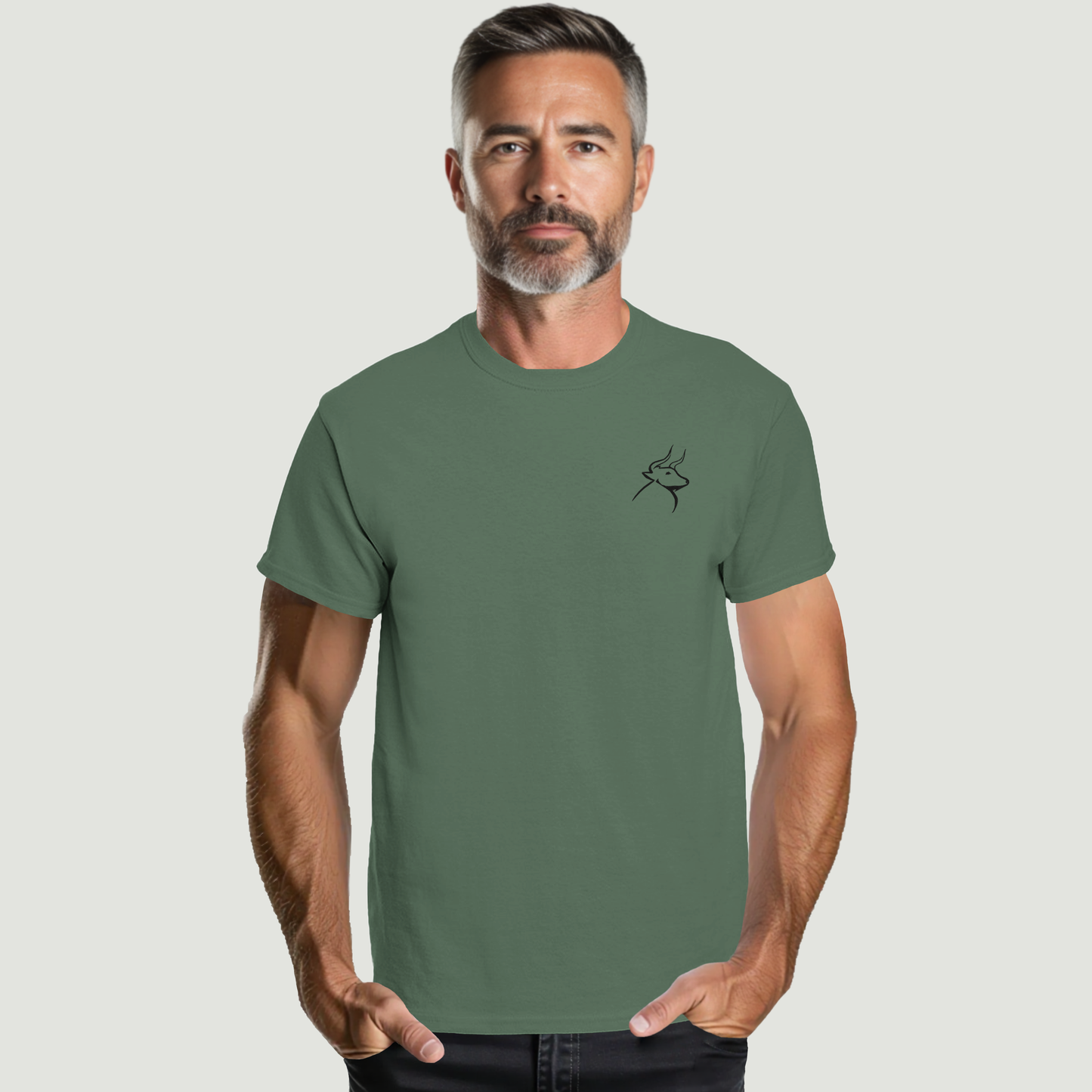 Camiseta Gruesa De Hombre - 100 % Algodón